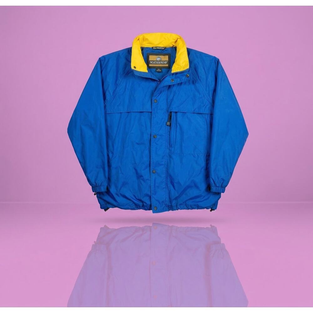 Vintage Weatherproof Performance Windbreaker, Water Resistant, Size L